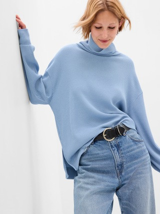 Waffle Oversized Chunky Turtleneck | Gap (US)