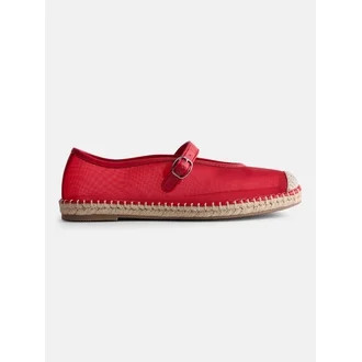 Free Assembly Women's Mesh Mary Jane Espadrilles | Walmart (US)