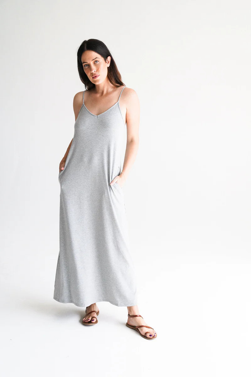 CJ's Favorite Ribbed Spaghetti Dress | Carly Jean Los Angeles
