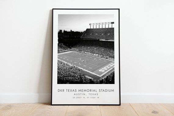 DKR TEXAS MEMORIAL Stadium Texas Longhorns  Print for College | Etsy | Etsy (US)