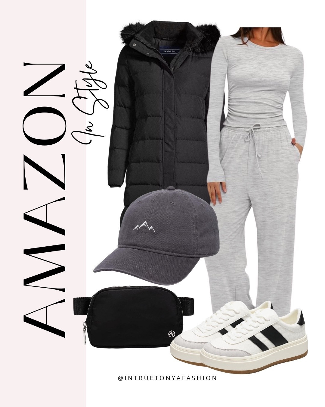 Comfy girl outfit idea from amazon — 2 piece loungewear set, long hooded puffer coat, sneakers, belt bag and baseball hat



Winter travel outfit 

Winter outfit
Winter fashion
Amazon winter outfits
Trending winter fashion 
 casual winter outfits | winter fashion | size 4-6 | cold weather outfits | winter outfit ideas | layering outfit for the cold| winter fashion 2025 | outfit inspo | outfit ideas | winter outfits amazon  | casual outfit Ideas  | Outfits | Amazon Casual Outfit | Cute casual outfits | Preppy Outfit 

#LTKSeasonal #LTKFindsUnder50 #LTKTravel