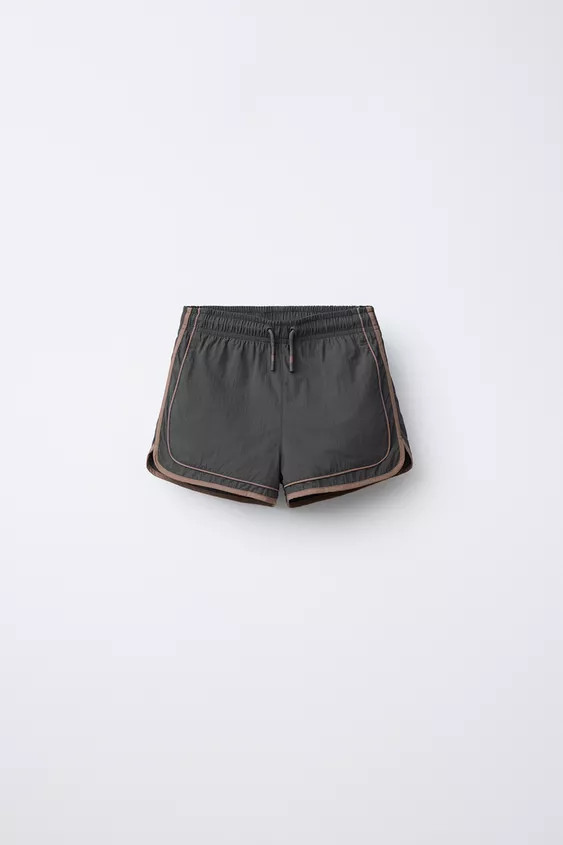 AGES 6-14 / SWIM SHORTS WITH CONTRASTING BANDS | Zara Canada