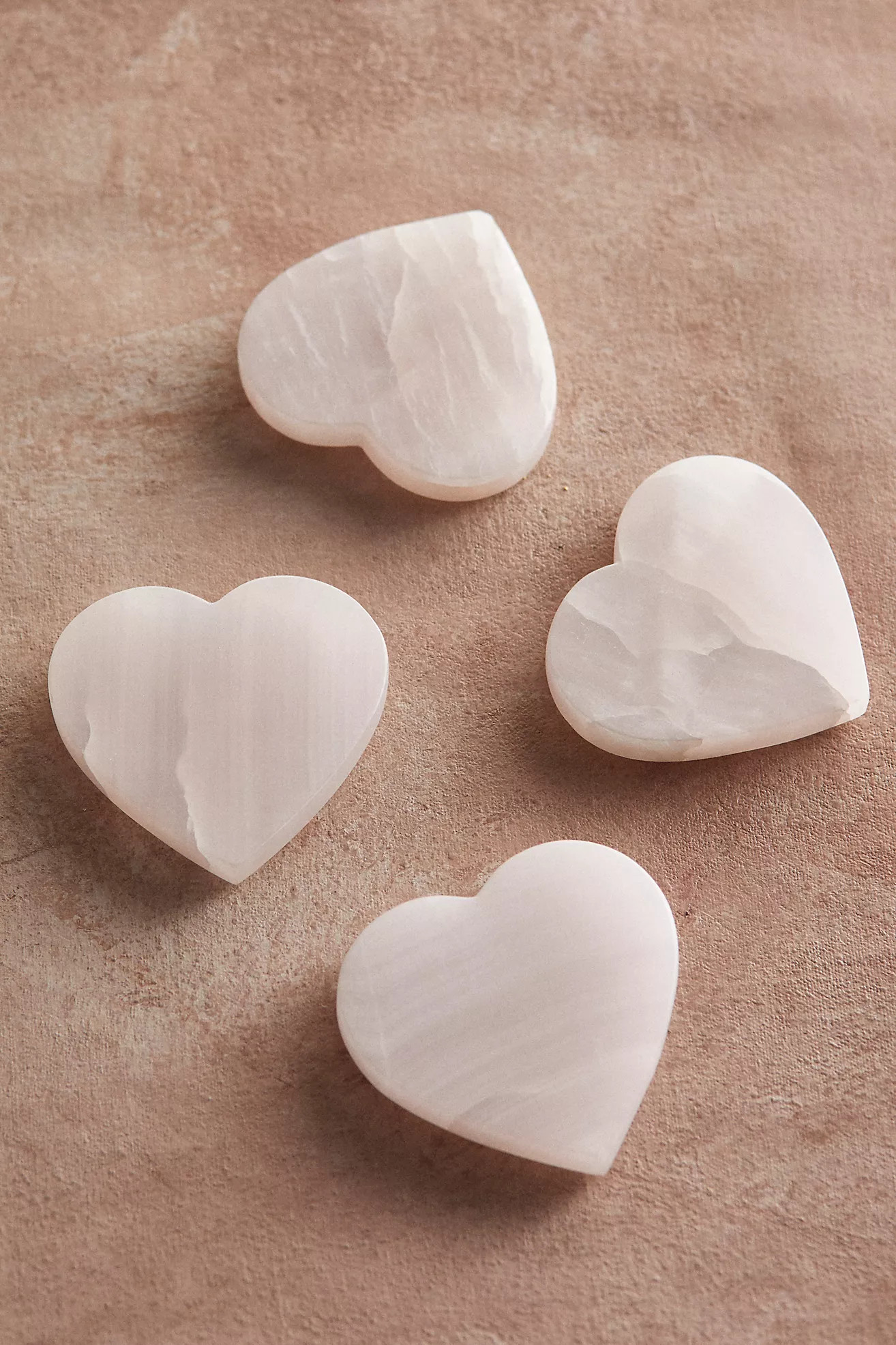 Heart Quartz Coasters, Set of 4 | Anthropologie (US)