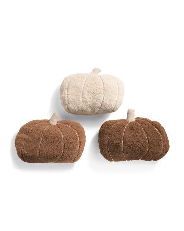 3pk Shaped Pumpkin Pillows | TJ Maxx