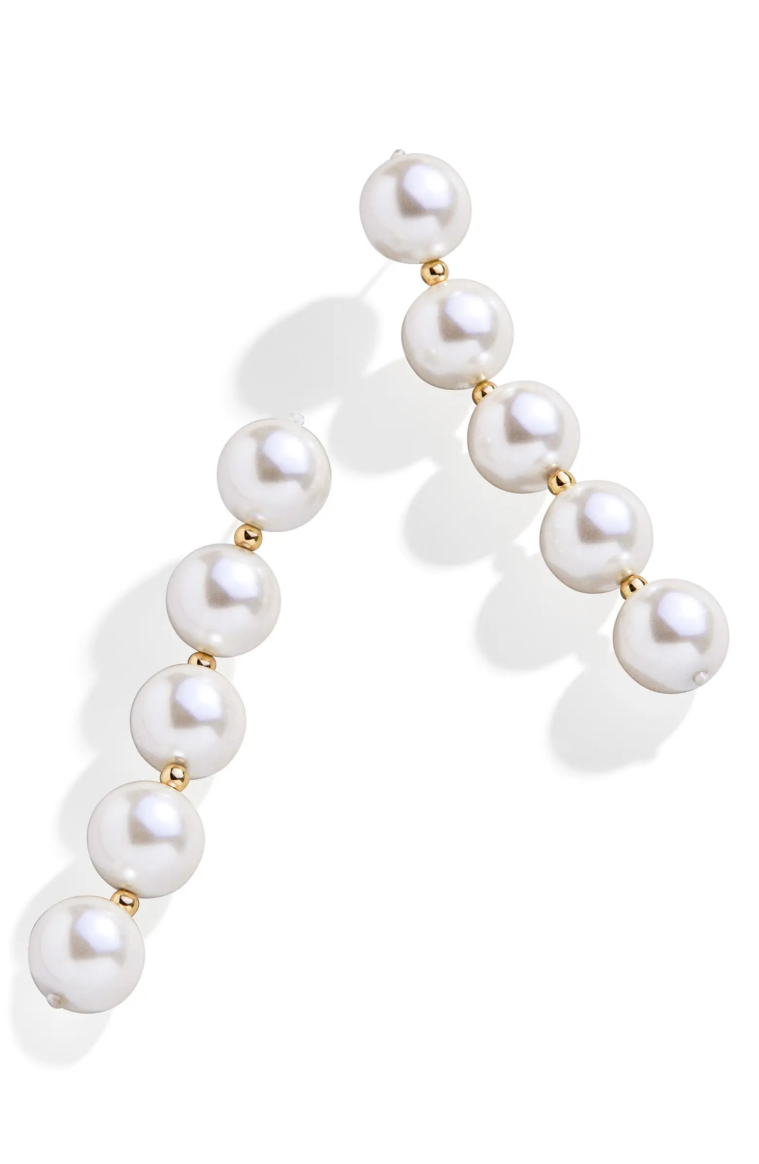Imitation Pearl Linear Drop Earrings | Nordstrom