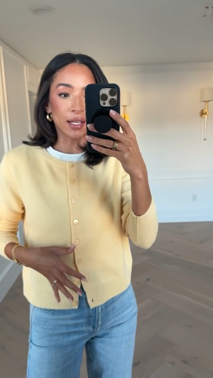 Use code NENA20 for 20% OFF $100 order from Anthropologie! Wearing size xs tee, size small cardigan (this exact color is OOS at Anthro but available in other colors!) and size 25 jeans 

Spring outfit 
Spring fashion 
Casual outfit 
Ecru jeans 
Anthro sale
Anthro code

#LTKspring #LTKSaleAlert #LTKSeasonal