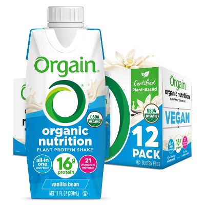 Orgain Organic Vegan Protein Shake - Vanilla Bean - 12ct | Target