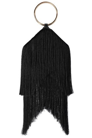 Jamie Fringed Bag in Black | Revolve Clothing (Global)