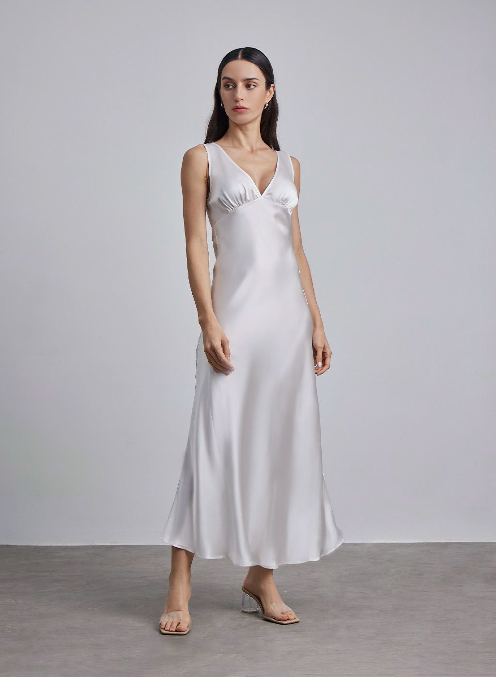 Divine Maxi Silk Sheath Dress | Silk Maison