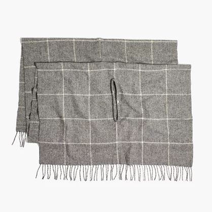 Micro-Check Cape Scarf | Madewell