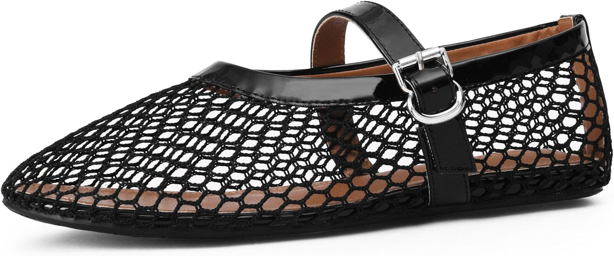 Mesh Ballet Flats for Women Comfort Work Flats for Women Office Dressy Wedding Mesh Mary Jane Fla... | Amazon (US)