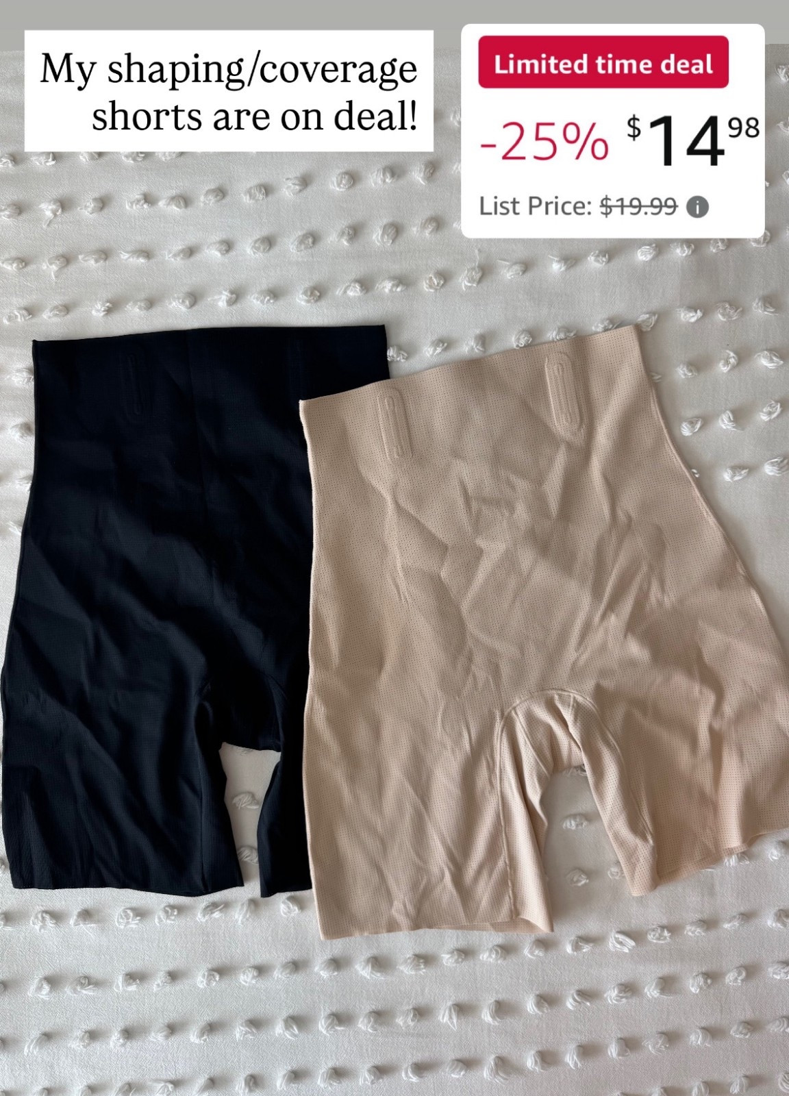 My shaping/coverage shorts are on sale! I love these under short skirts and dresses to give you that added security  

#LTKCyberWeek #LTKOver40 #LTKSaleAlert