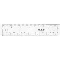 Westcott See Through 6-Inch Acrylic Ruler, Clear (10561) | Amazon (US)