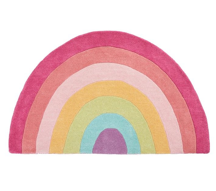 Rainbow Shaped Rug | Pottery Barn Kids