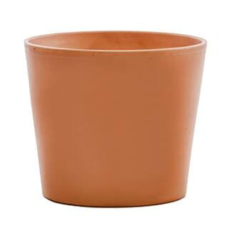 10 in. Medium Terra Cotta Clay Flair Pot Cabo | The Home Depot