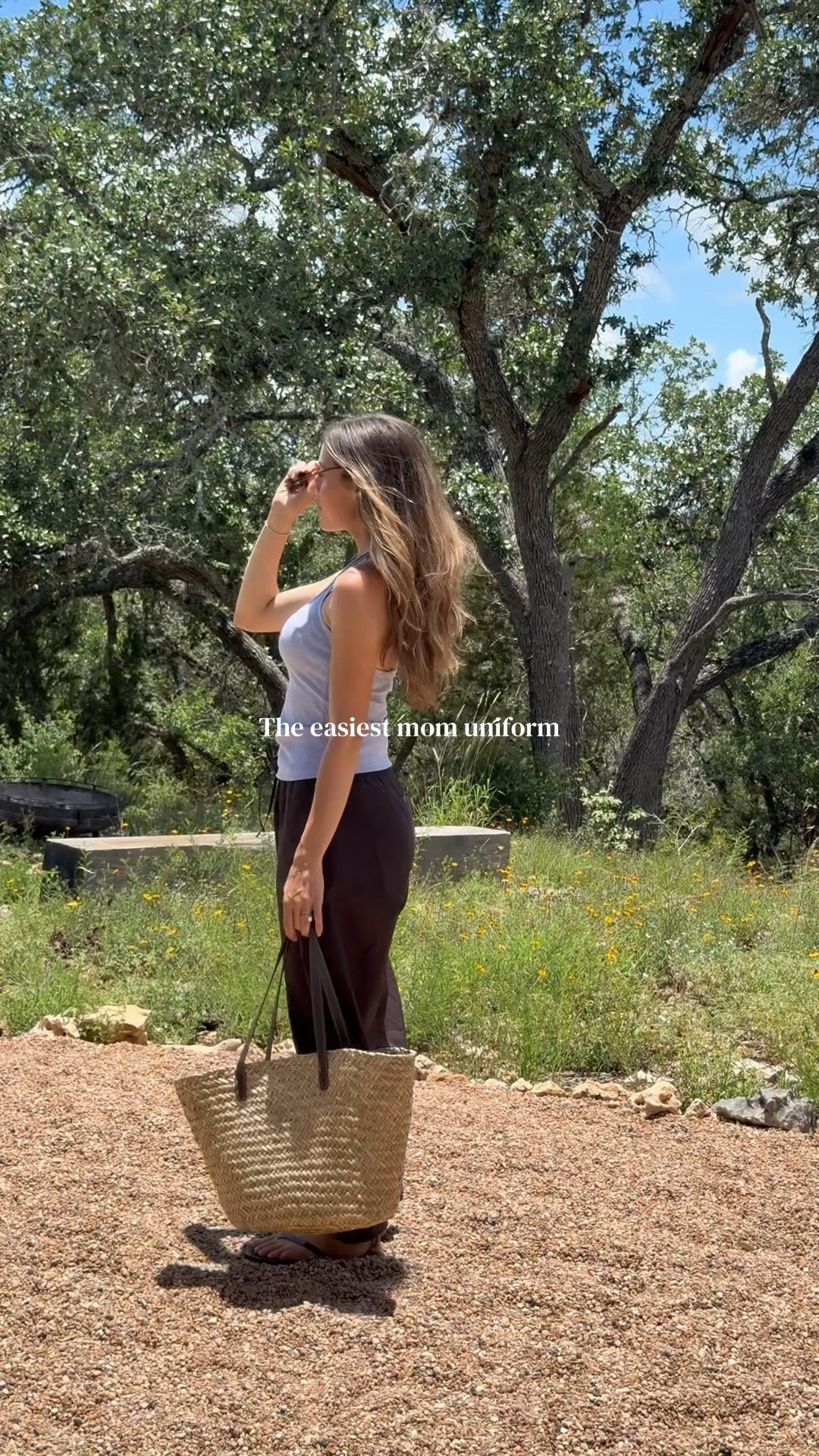 Barrel pant + tank= easy chic mom
Fit!