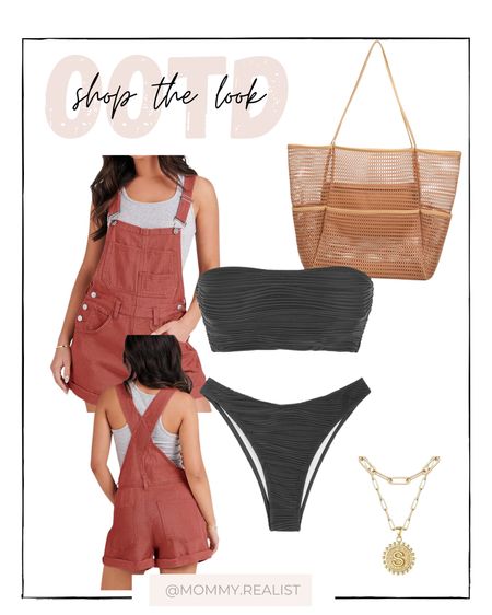 Size medium for suit 
Size small for overalls- they run large. I tried both medium and small and the small just looked less baggy and diaper like on the booty!

Necklace < $10 and super cute
Bag is perfect for the beach or pool!

#cruise #summeroutfit #summerfinds #beachstyle #pooloutfit #summer #summertime #amazonfinds #amazon 

#LTKFindsUnder50 #LTKFamily #LTKFindsUnder100