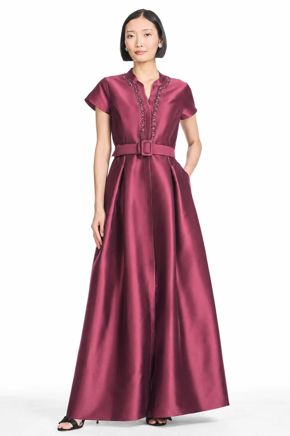 EMBELLISHED MARTA GOWN - MULBERRY | Sachin and Babi