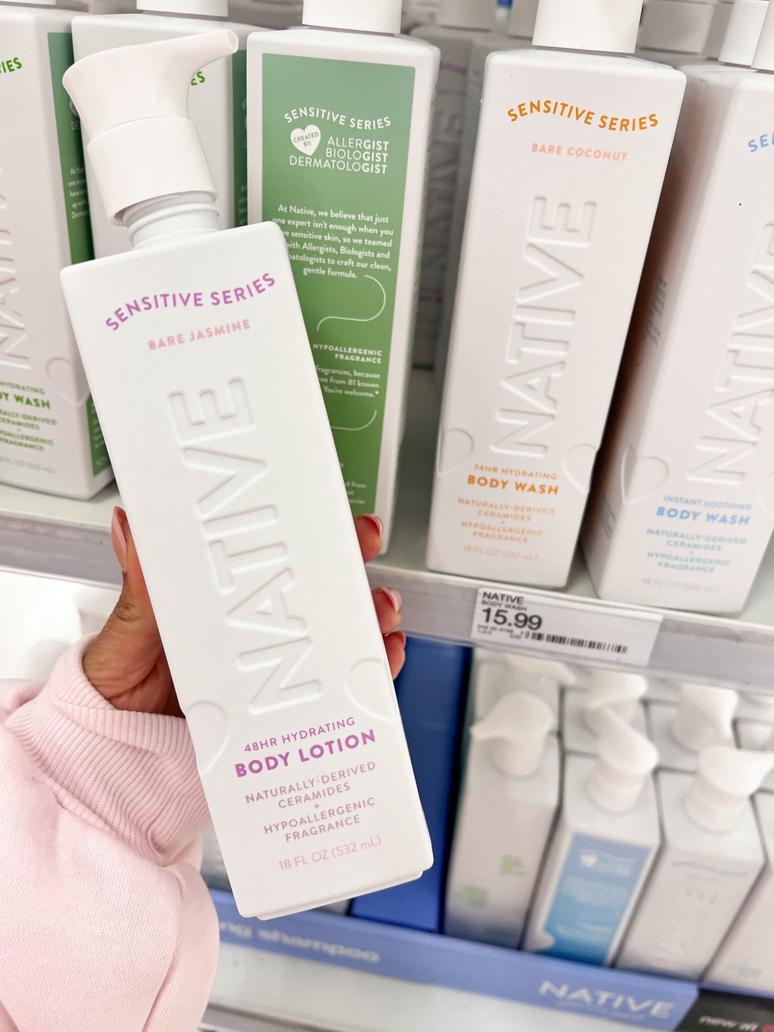 For sensitive skin 

Target beauty, hair shampoo, conditioner, body lotion 

#LTKBeauty