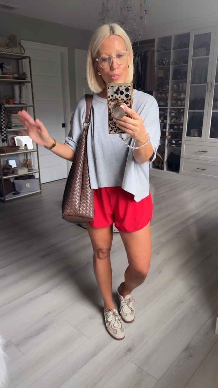 Tee small
Shorts medium (roomy fit)
Shoes TTS

#LTKootd #LTKmomlife #LTKSaleAlert