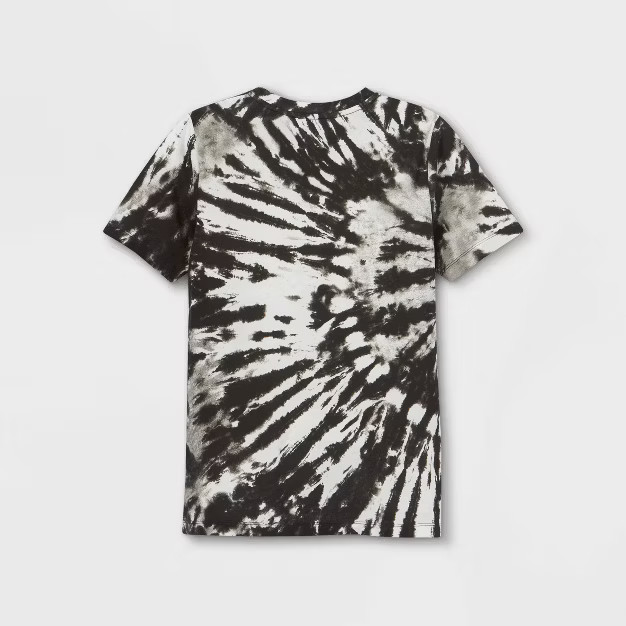 Boys' Tie-Dye Swirl Short Sleeve T-Shirt - art class™ Black/White | Target