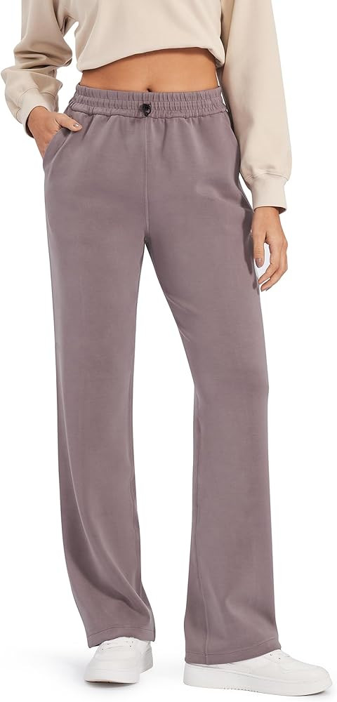 G4Free Smoofit Modal Soft Wide Leg Sweatpants Yoga Pants with Pockets Drawcord Casual Lounge Pant... | Amazon (US)