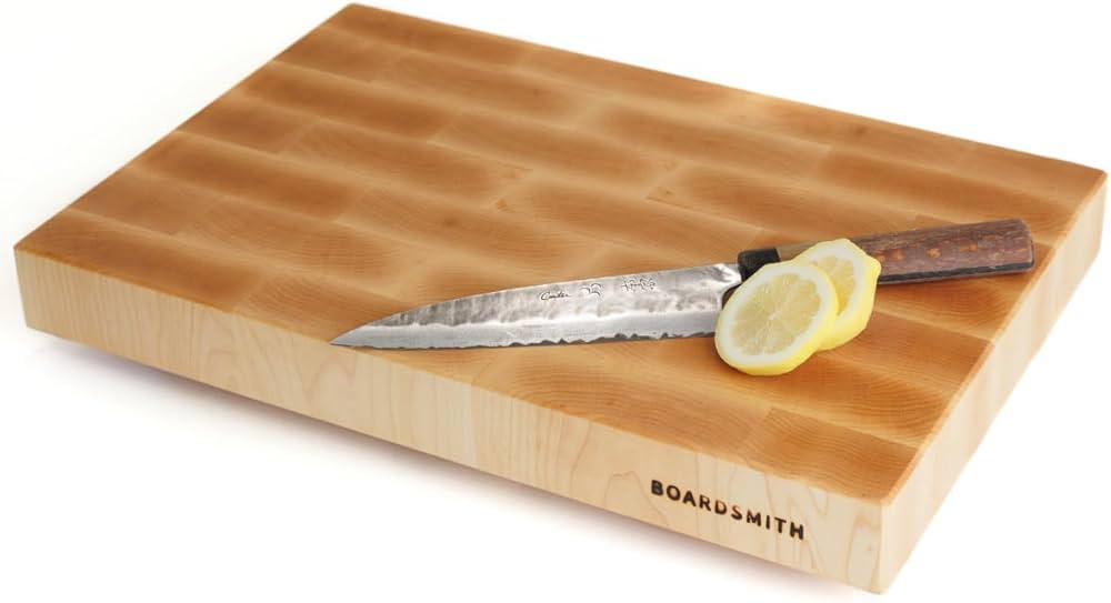 Maple End Grain Cutting Board - Premium, Hand Crafted End Grain Wood Cutting Board for Kitchen - ... | Amazon (US)