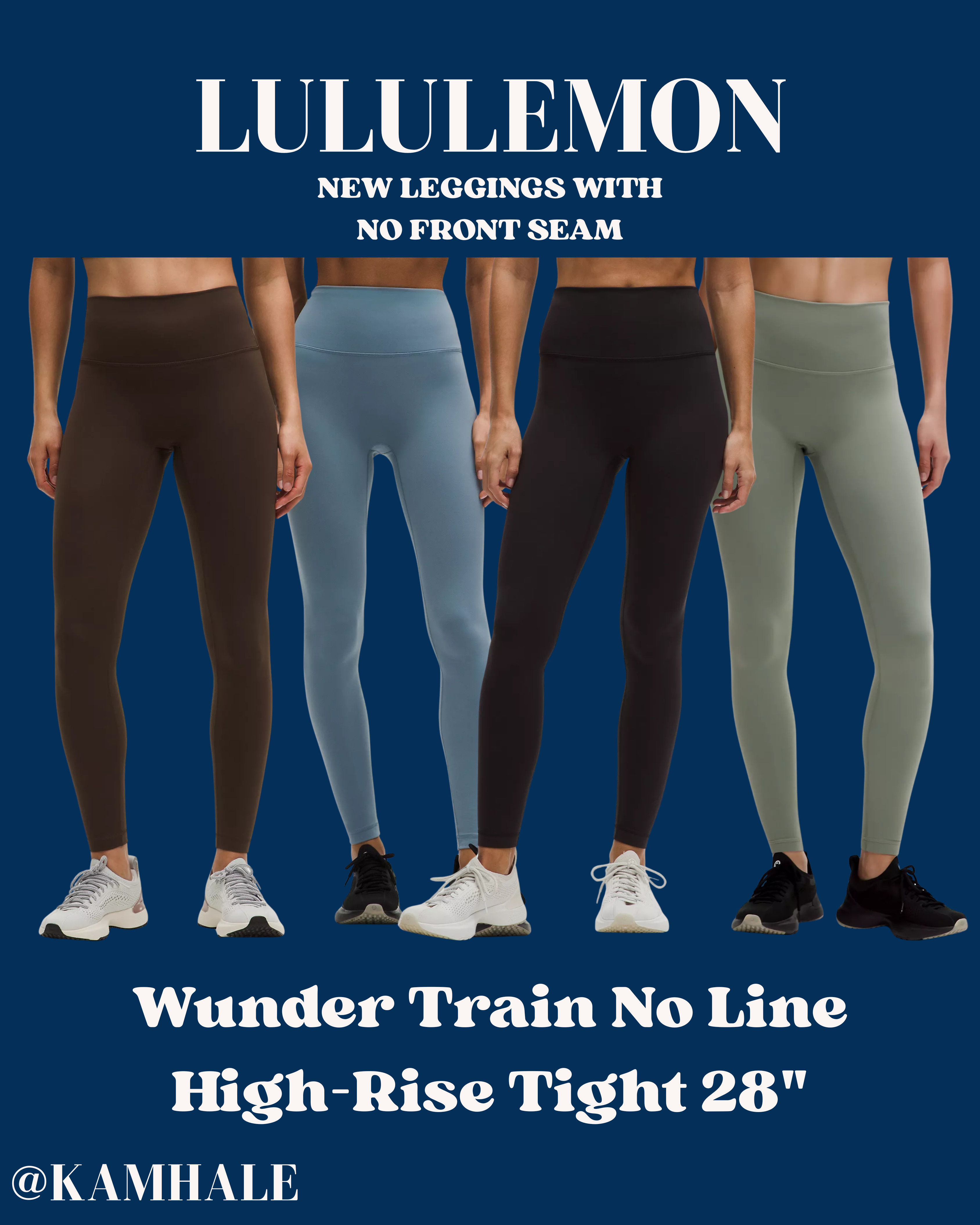 NEW NO FRONT SEAM LULULEMON LEGGINGS - Wunder Train No Line High Rise Tight 28” - no camel toe & comes in so many new colors for spring! 💐

#LTKActive #LTKfitnessgoals #LTKgrwm