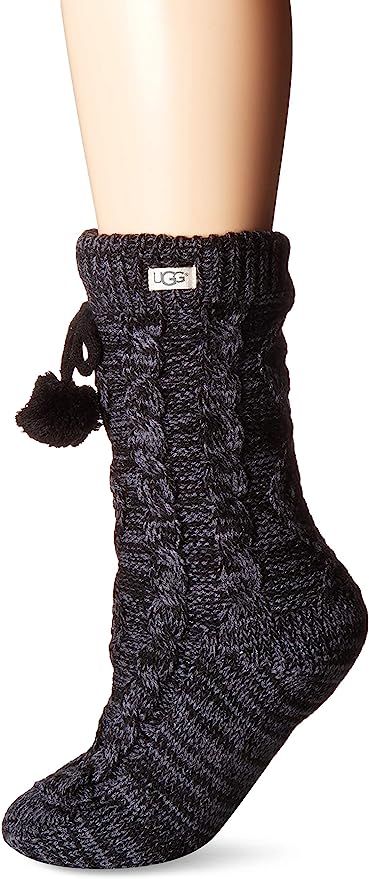 UGG Pom Fleece Lined Crew Sock | Amazon (US)