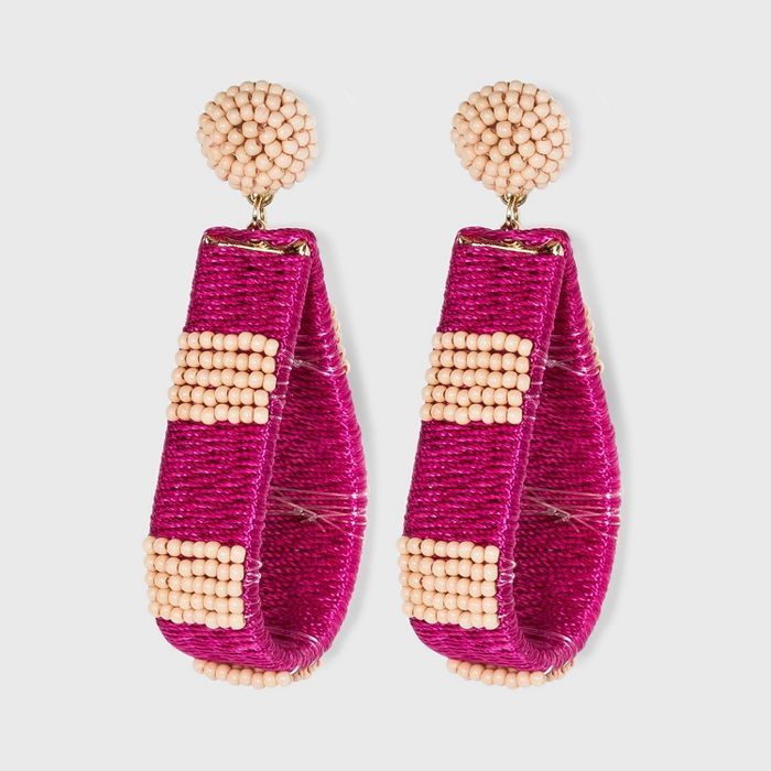 Seed Bead Thread Wrapped Teardrop Earrings - A New Day™ | Target