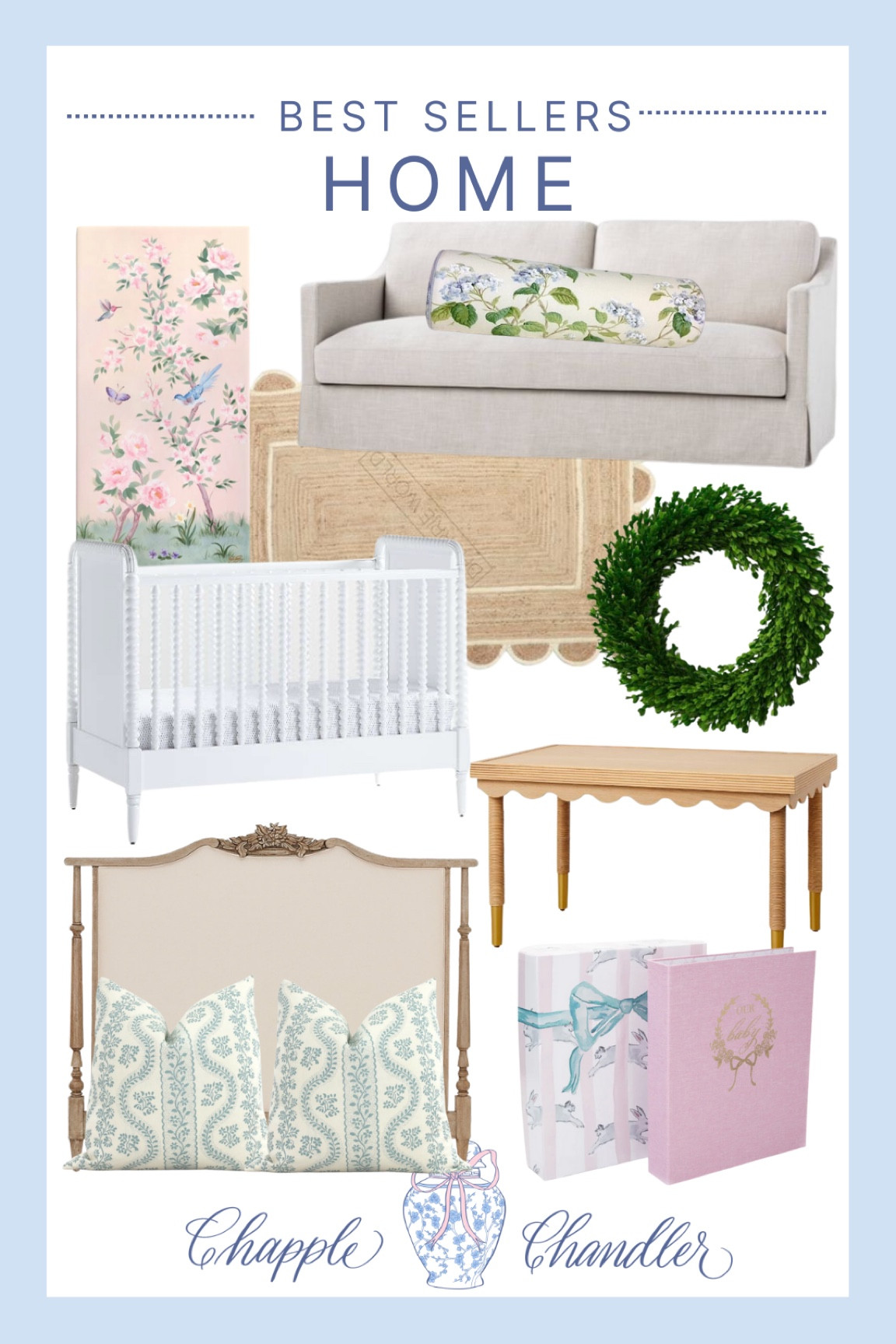 This week’s best sellers in home decor !
Living room nursery rug bedroom headboard throw pillows bolster pillow scalloped cocktail table baby book gifts crib Jenny Lind boxwood wreath

#LTKhome #LTKbaby #LTKfamily