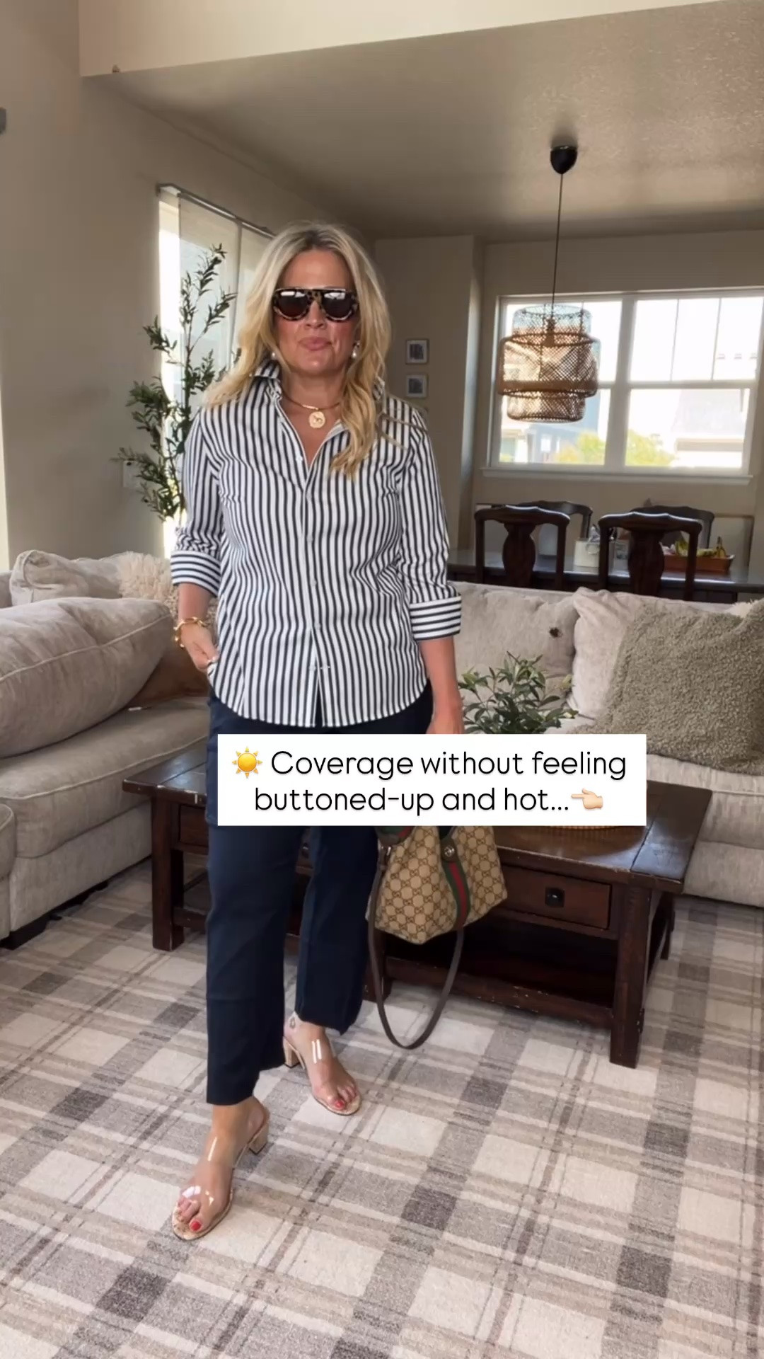 ✨Tap the bell, save and ❤️ for over 40 fashion, midlife style, midsize fashion and luxury looks for less. 


I asked thousands of women one question.

And the answer was almost the same every time.

“I used to love summer. Now I dread getting dressed.”

Not because we’re older.

Not because we’ve forgotten how to dress.

Because it’s hot, and suddenly every outfit feels too revealing or too warm.

I miss throwing on a top and not thinking about my arms.

If you’ve ever stood in front of your closet wondering what will keep you cool without making you feel exposed, this carousel is for you. 🤍

These are the pieces I reach for when I want arm coverage without overheating.

✨ Lightweight
✨ Breathable
✨ Easy to wear
✨ Confidence-boosting

Because you shouldn’t have to choose between staying cool and feeling comfortable in your own skin.

👑 Outfit Physics™
Lift the Eye.
Skim the Body.
Balance Proportions.

Comment COOL and I’ll send you all the details.

📌 Save this for the next time it’s hot and nothing in your closet feels right.

👑 Helping you look good, feel good.-Lindsey Denver   

Check back daily for belly-friendly style, confidence, and Outfit Physics™.

#LTKOver40 #LTKPlusSize #LTKMidsize

Comment SHOP below to receive a DM with the link to this post on my LTK ⬇ https://liketk.it/6fO5M
