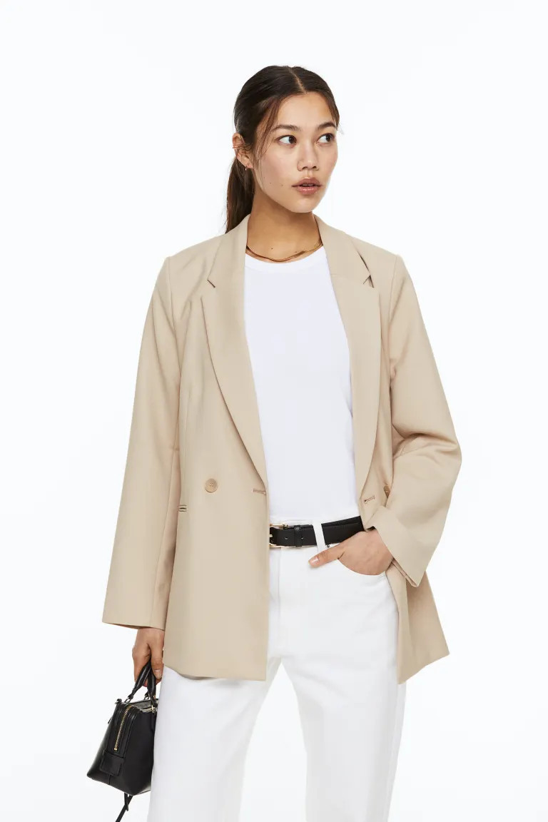 Double-breasted blazer | H&M (UK, MY, IN, SG, PH, TW, HK)