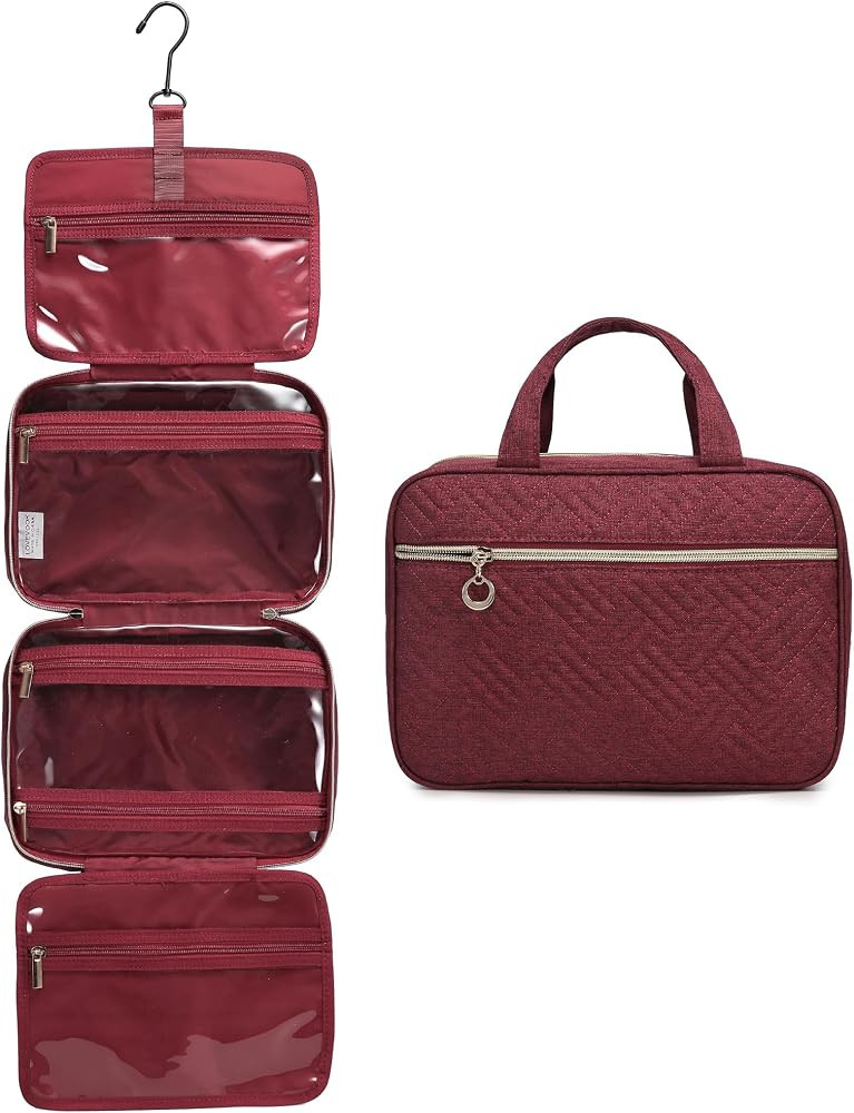 Kulturtasche Damen LOVEVOOK wasserdichte Kulturbeutel zum Aufh\u00e4ngen Faltbare Waschtasche Kos... | Amazon (DE)