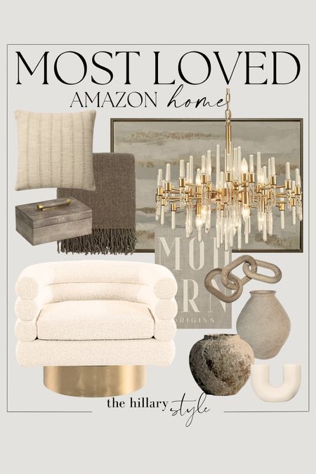 Amazon Most Loved Home

Amazon, Amazon Home, Amazon Home Decor, Bouclé Chair, Barrel Chair, Art, Modern Art, Chandelier, Distressed Vase, Organic Modern, Modern Home Decor, Vase, Planter, Throw Pillow, Coffee Table Styling, Shagreen Box

#LTKFind #LTKstyletip #LTKhome