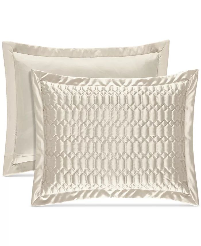 Satinique Quilted Sham, King | Macys (US)