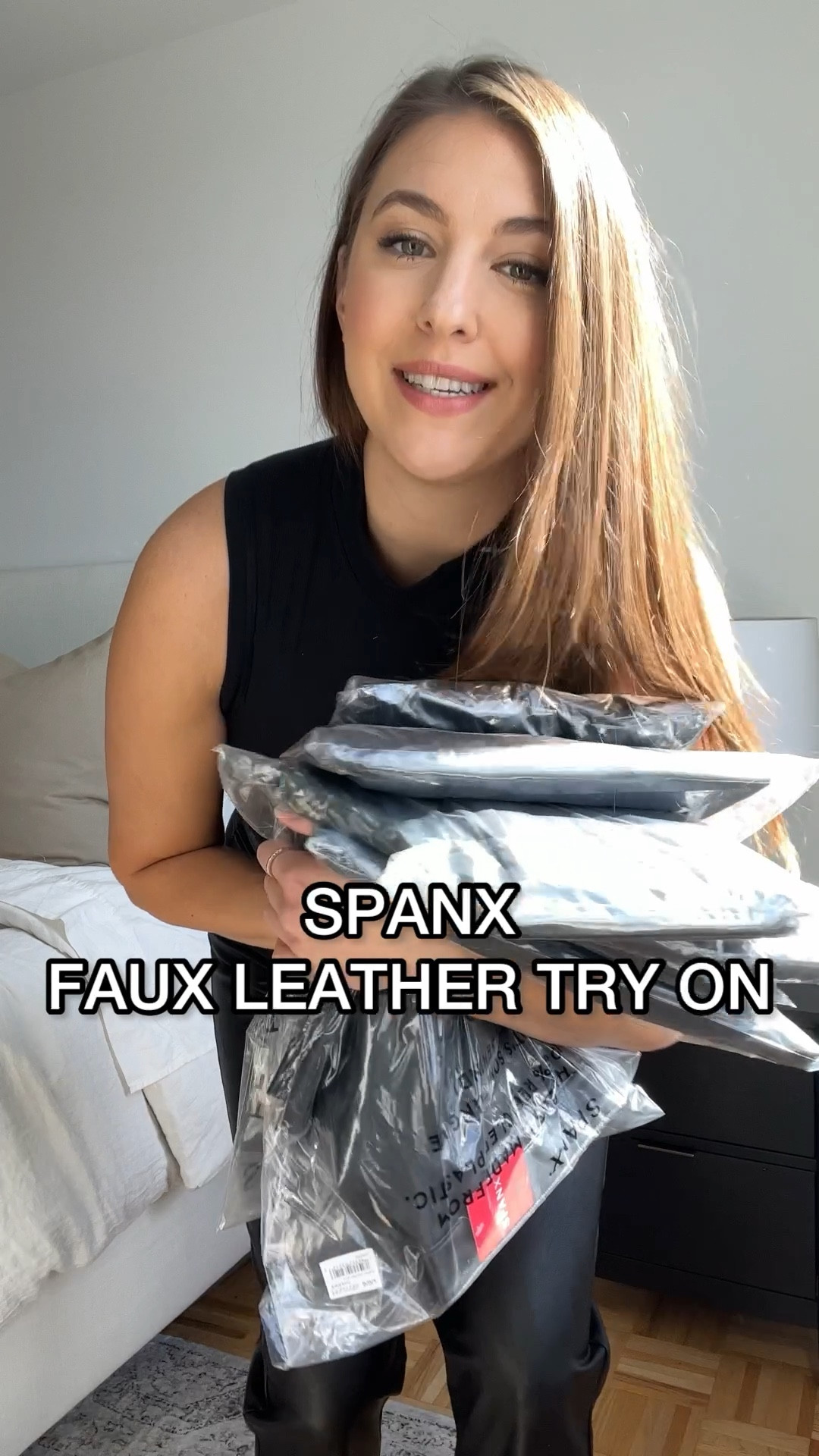 Spanx faux leather legging season! Spanx code 10% off code DANAXSPANX 

size 10 fashion | size 10 | Tall girl outfit | tall girl fashion | midsize fashion size 10 | midsize | tall fashion | tall women | spanx leggings 

#LTKstyletip #LTKVideo #LTKmidsize