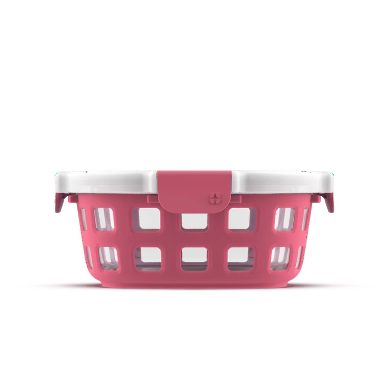 Ello 4 Cup Glass Round Food Storage with Oven and Microwave Safe Silicone Sleeve | Walmart (US)