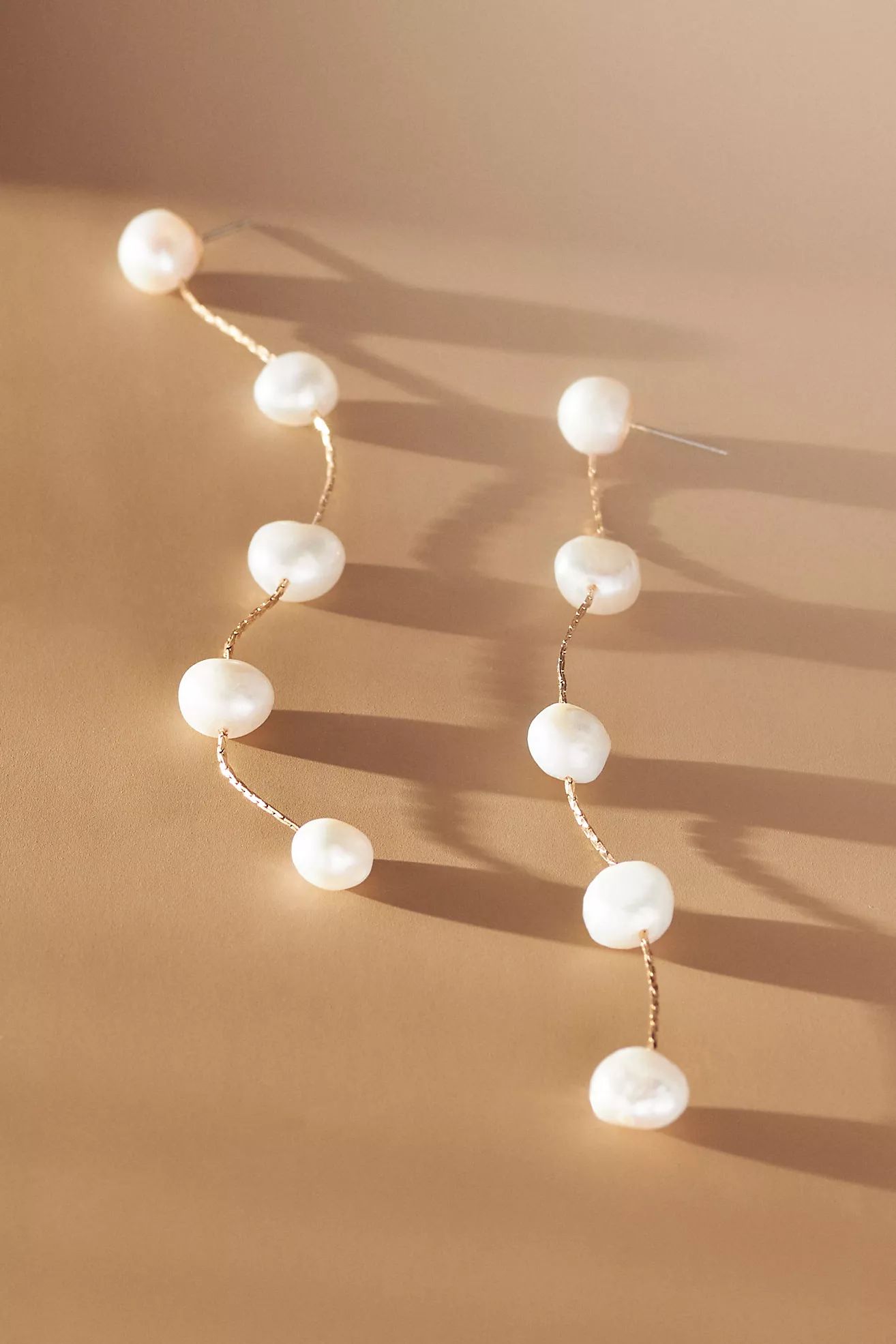 Ettika Dripping Pearl Delicate Drop Earrings | Anthropologie (US)