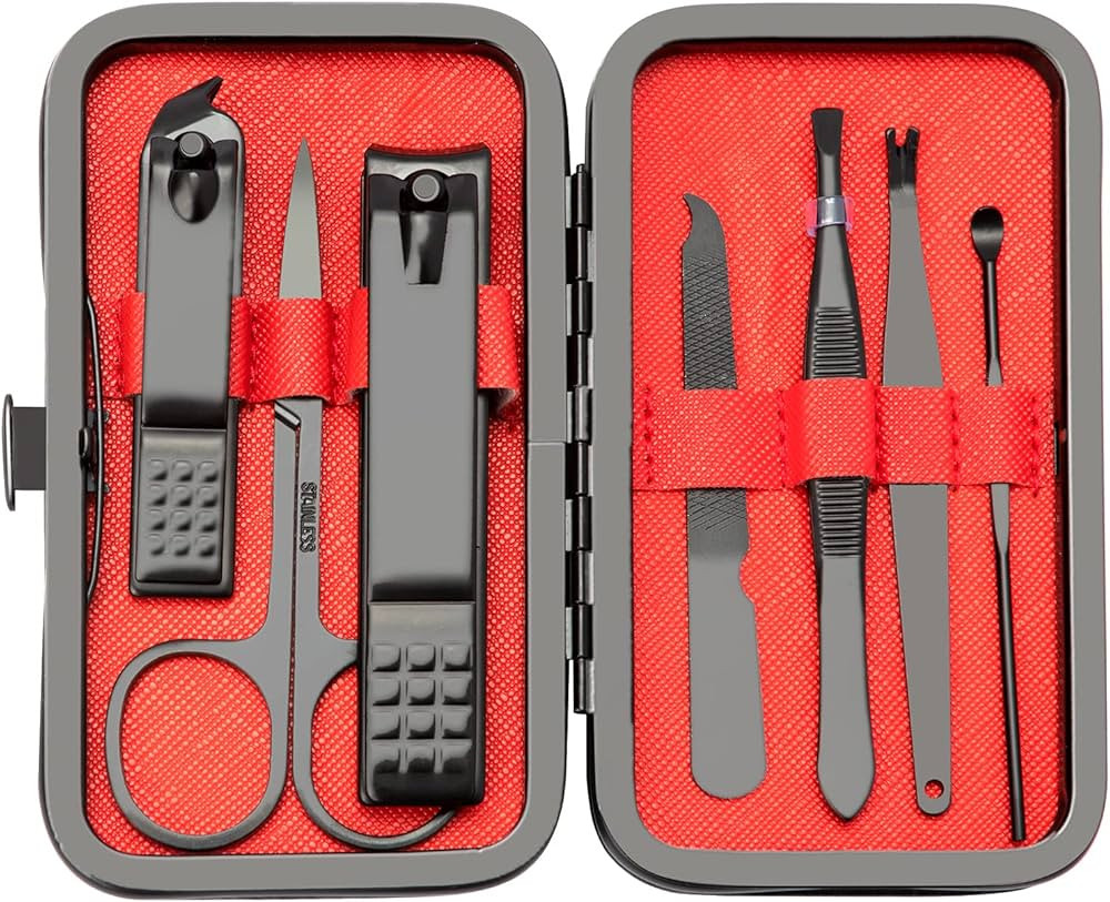 Manicure Set 7 In 1 Stainless Steel Nail Kit Manicure Kit Gifts for Dad Gifts for Christmas Nail ... | Amazon (US)