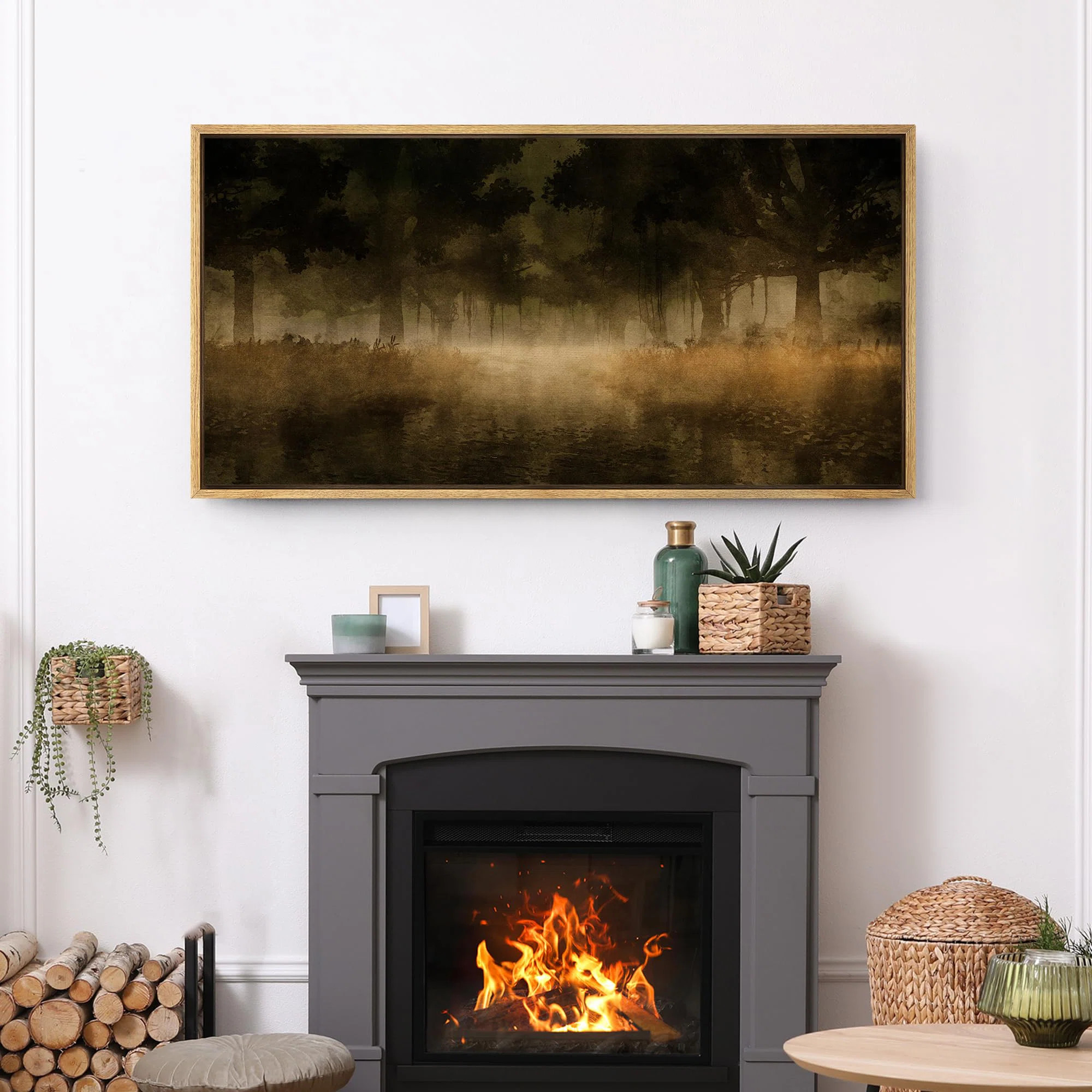 Extra Large Artwork Print Wall Artest in the Mist Modern Art | Wayfair North America