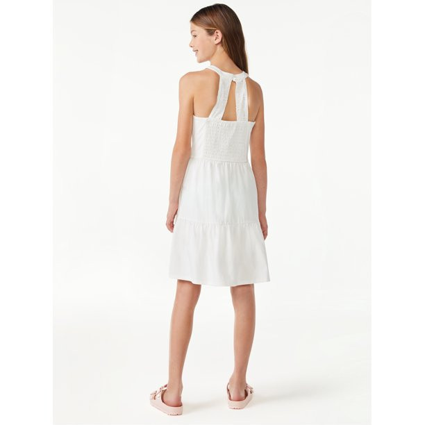 Free Assembly Girls Tiered Halter Dress, Sizes 4-18 | Walmart (US)