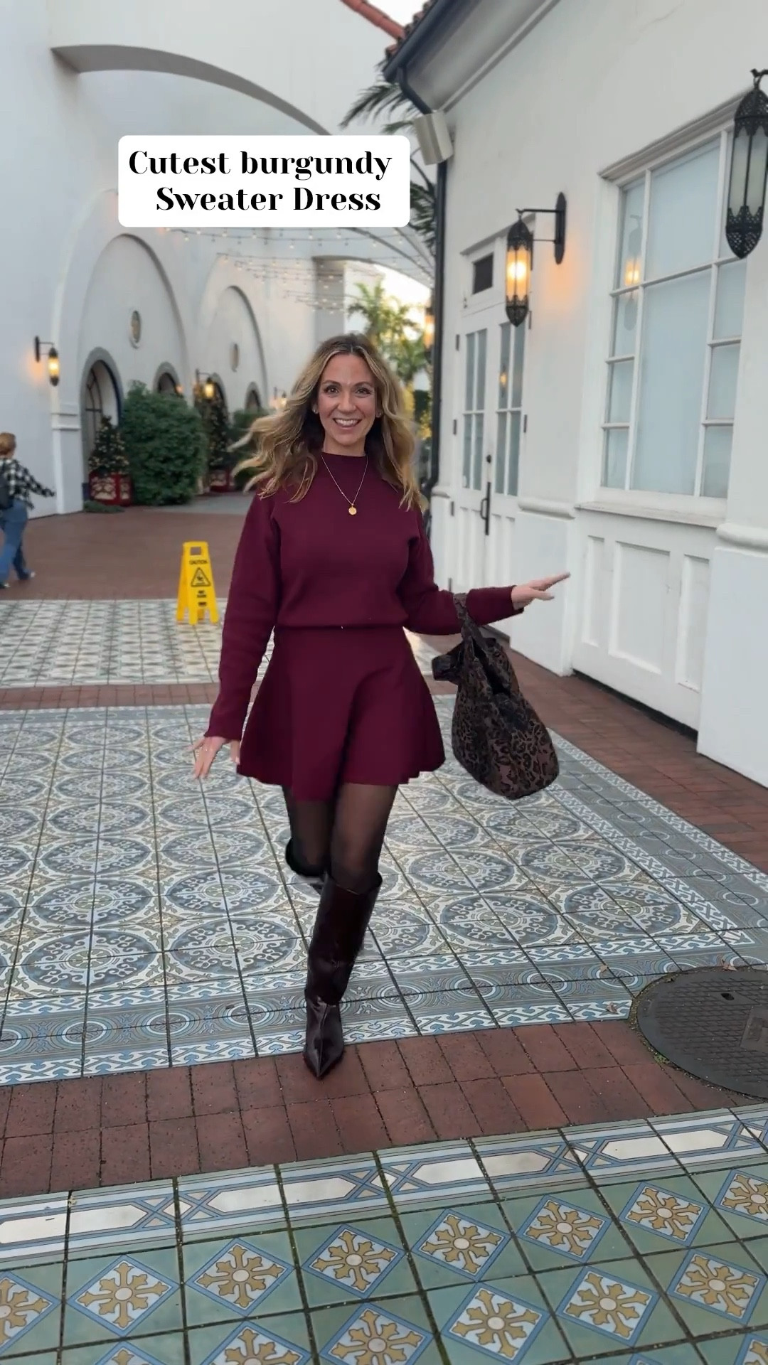 Under-$35 burgundy sweater dress + comfy deep red knee-high boots 💕✨ This flattering fit-and-flare winter dress comes in the richest burgundy/deep red shade — stretchy ribbed knit, soft fabric, and perfect for a Christmas dress, holiday party, and date nights. These deep red kitten-heel boots are lightweight, comfortable, and such a cute winter boot for holiday outfits. Boots run TTS
wearing the dress in a medium. I’m 5’7” sz 6 for reference 
Linking them on LTK: 




#burgundydress
#deepreddress
#burgundyoutfit
#deepredoutfit
#burgundyboots
#deepredboots
#holidaydress
#christmasdress
#winterdress
#holidayoutfitideas
#christmasoutfitinspo
#winteroutfitinspo
#affordablefashionfinds
#ltkholiday
#ltkstyle
#ltkfashion
#kneehighboots
#holidaystyleinspo
#burgundyfashion
#deepredfashion
#holidaypartyoutfit
#winterdatenightoutfit

deep red outfit • burgundy winter dress • holiday outfit ideas • affordable winter fashion


#LTKOver40 #LTKFindsUnder50 #LTKootd