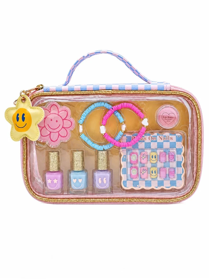 Wonder Nation Beauty Handbag Accessories Set, 9 Piece Set, Children 6 years and up | Walmart (US)