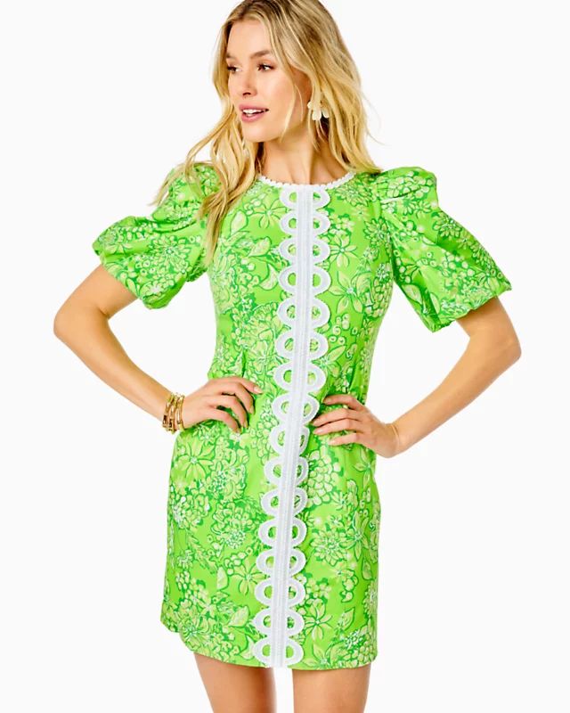 Alyce Elbow Sleeve Stretch Cotton Shift | Lilly Pulitzer