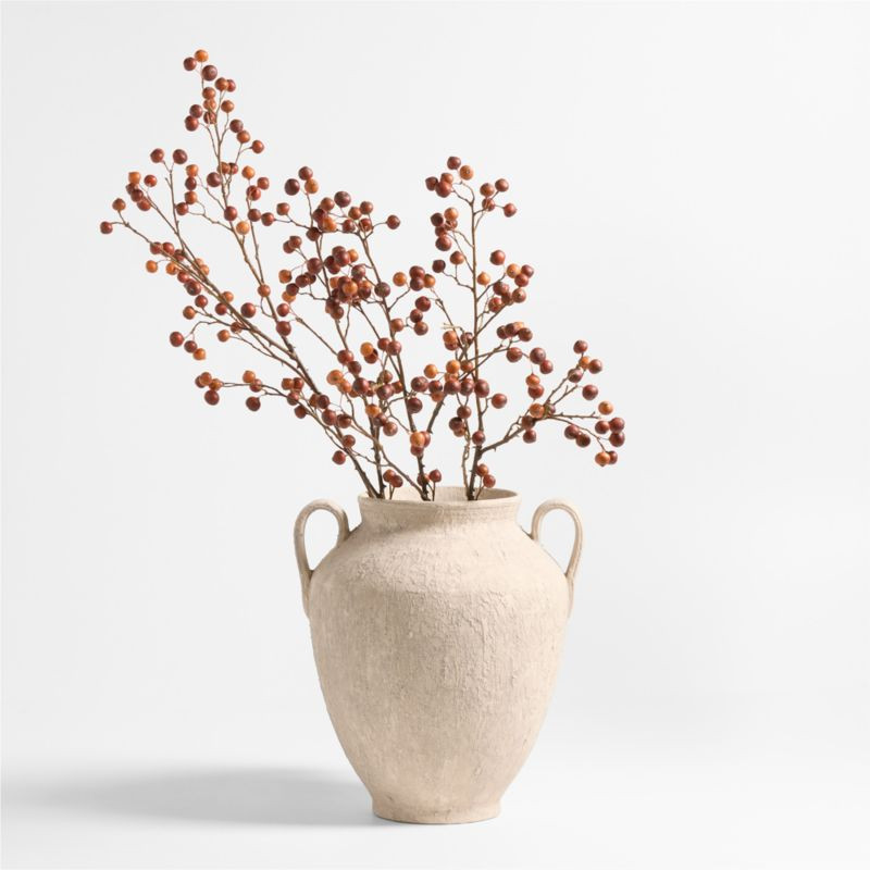 Faux Rose Hip Spray 34"" by Abigail Ahern | Crate & Barrel