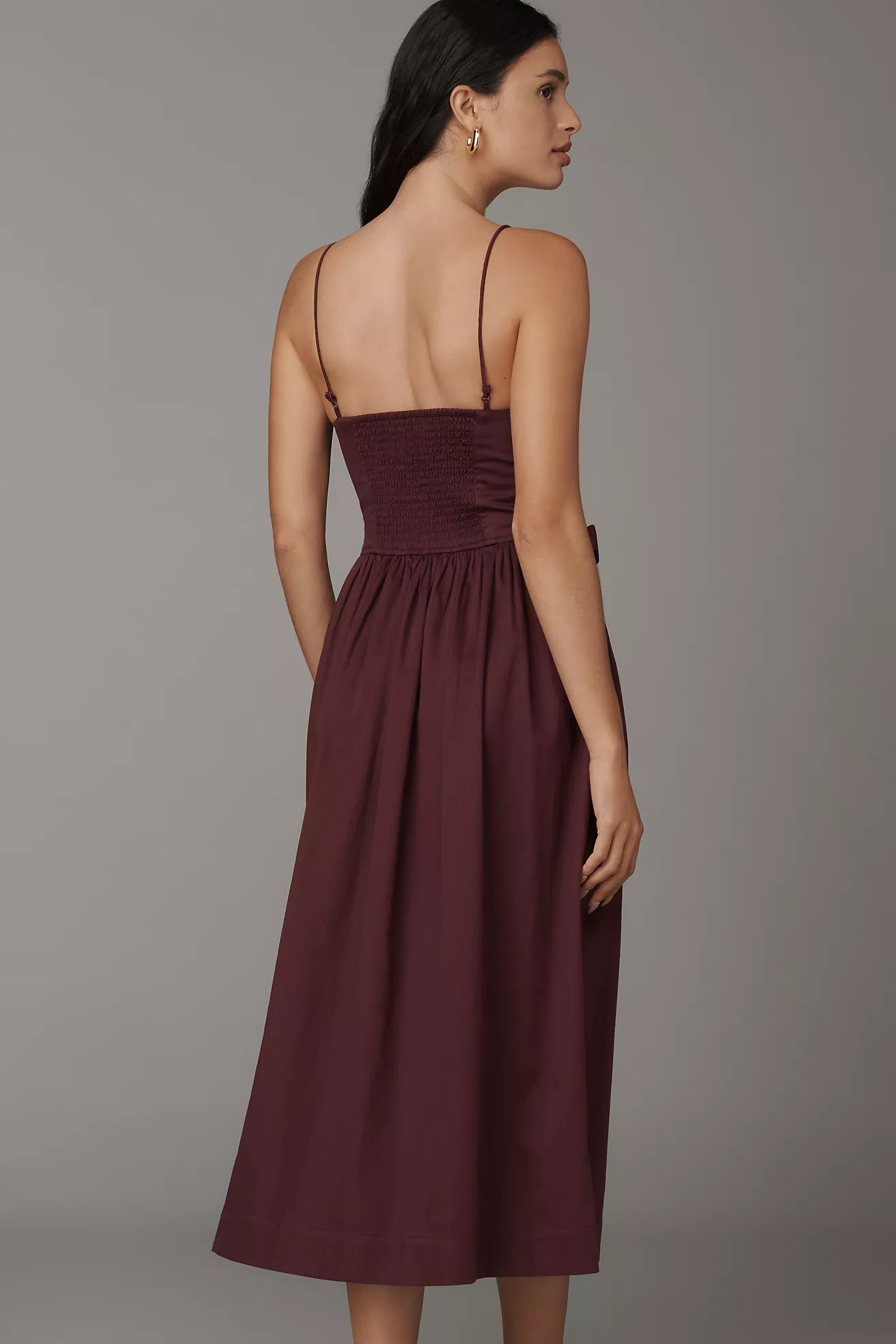 Damson Madder Penelope Apron Midi Dress | Anthropologie (US)