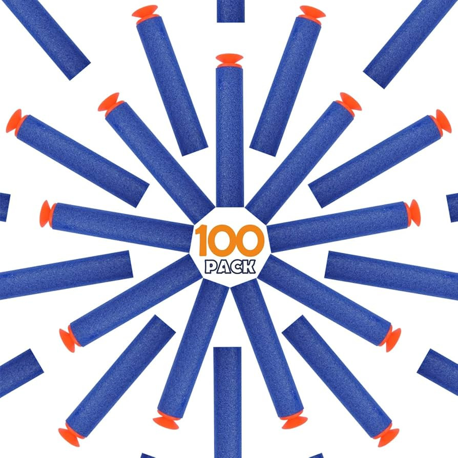 Refill Darts Universal Suction Dart Foam Bullet 100-Dart Refill Pack for Nerf N-Strike Elite Seri... | Amazon (US)