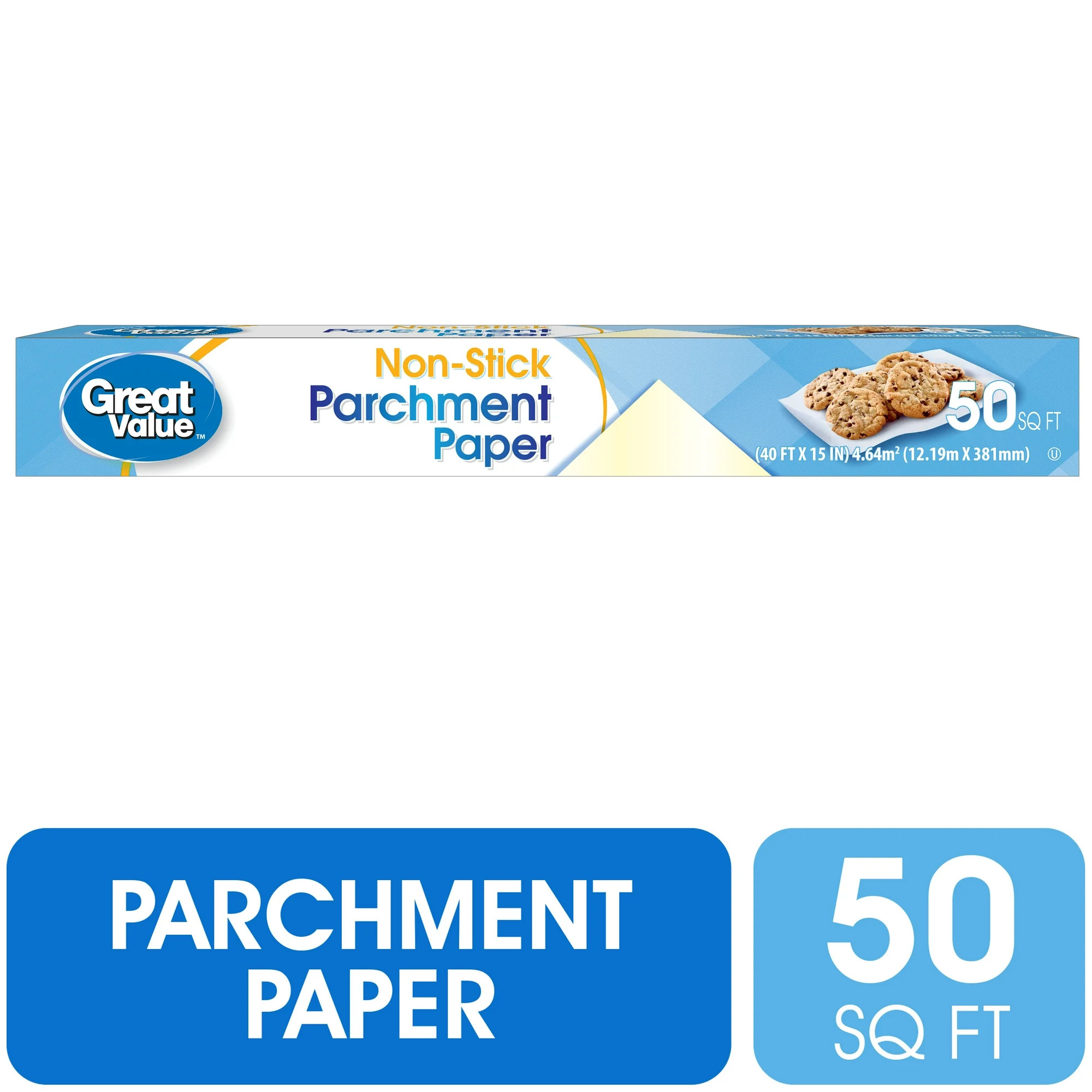 Great Value Non-Stick Parchment Paper, 50 Sq ft | Walmart (US)