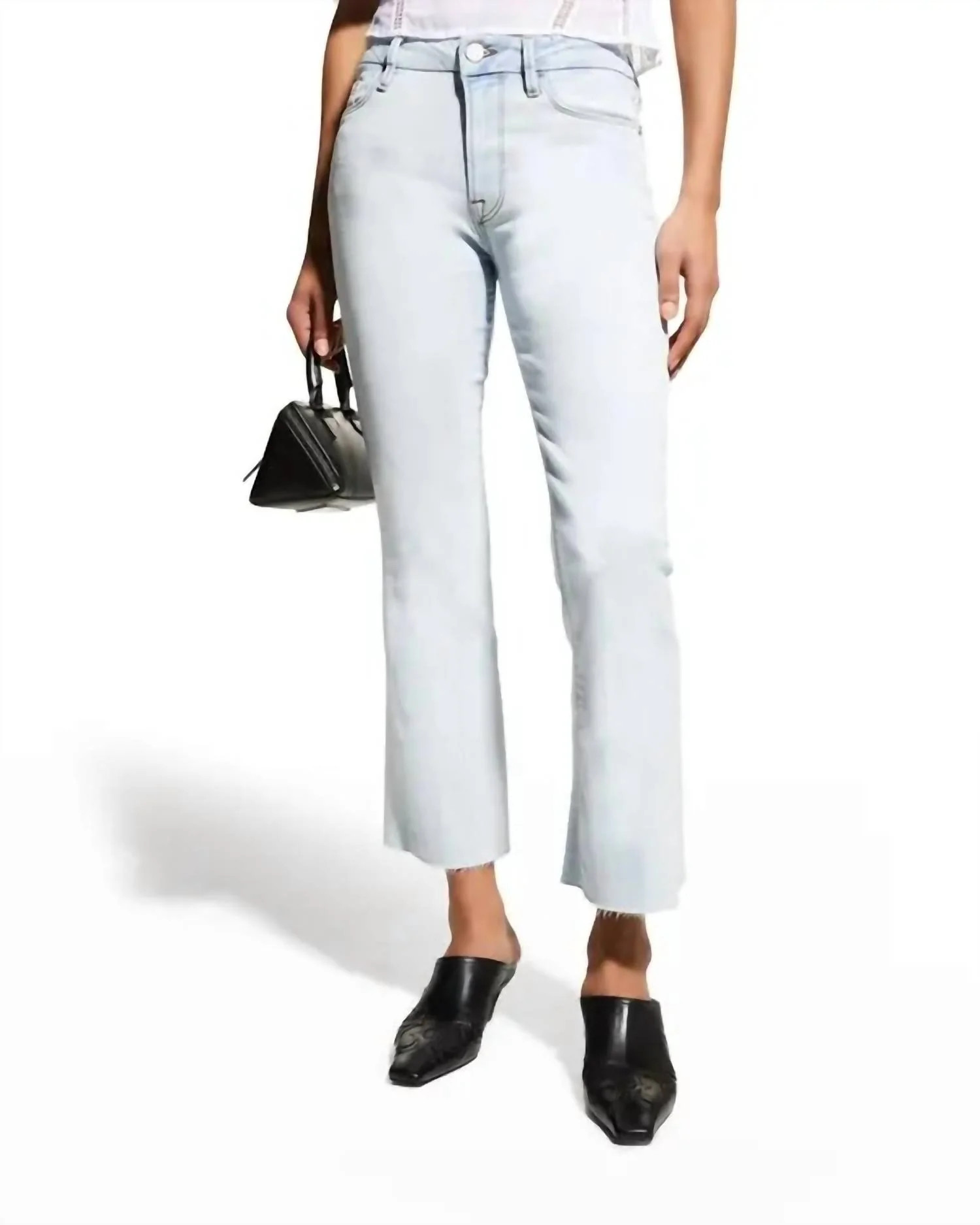 Le Crop Mini Boot Raw Jeans In Division | Shop Simon